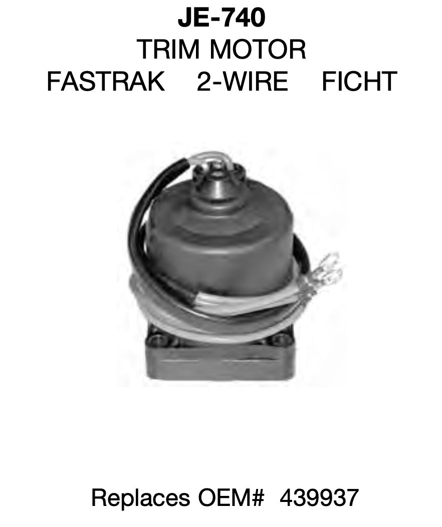 Johnson Evinrude outboard tilt and trim motor fastrak 2 wire ficht 439937