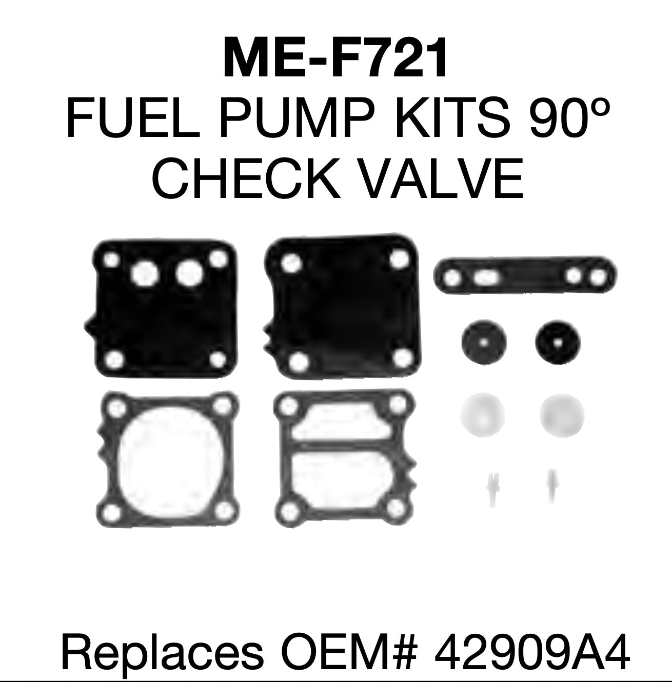 Kits de bomba de combustible fueraborda Mercury kit de válvula de retención de 90 grados OEM# 42909A4