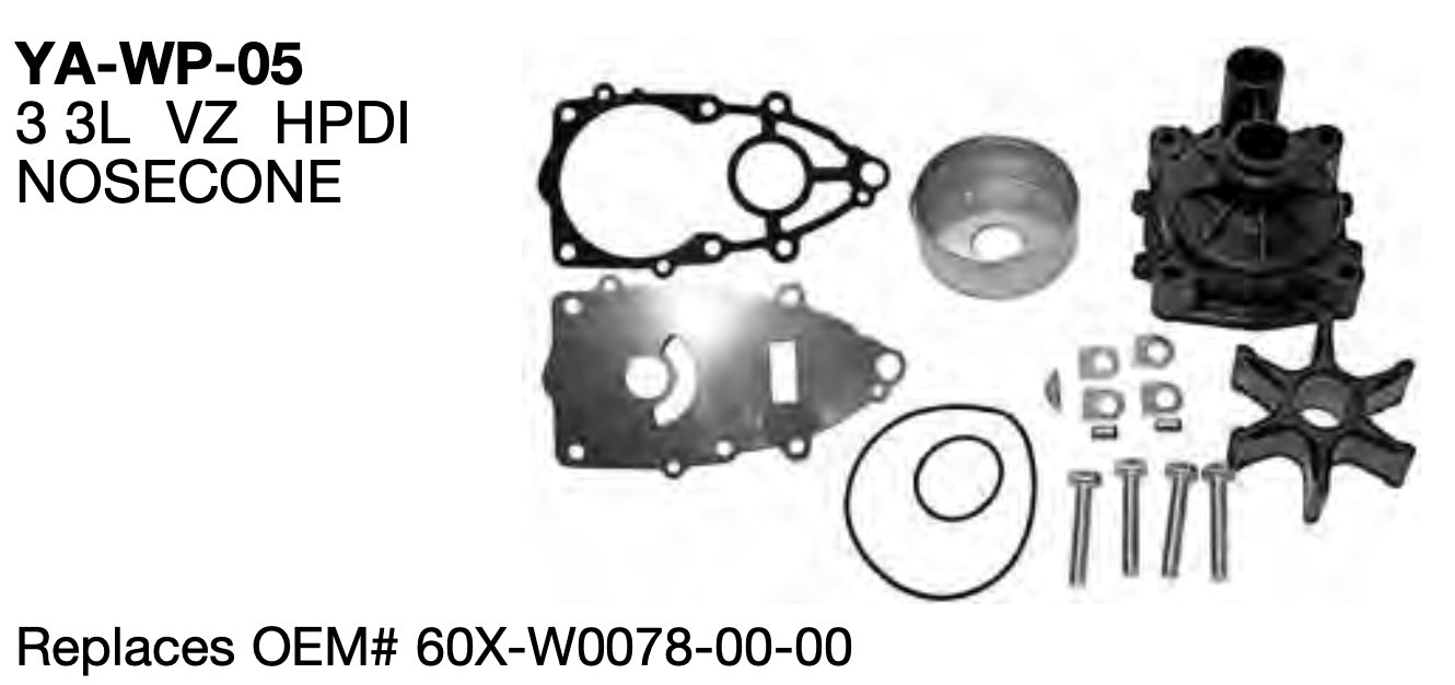 Caja de cambios Yamaha V6 3.3L HPDI Z300 BOLT-IN CARRIER años 2004-2007