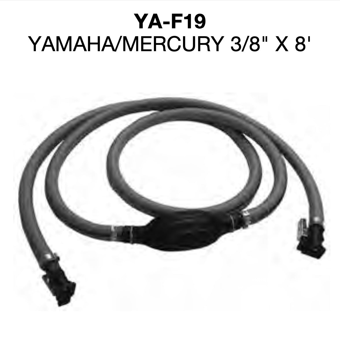 Yamaha, motor fueraborda Mercury Línea de combustible, bombilla y conectores de 3/8" x 8'
